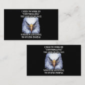 Eagle ich muss daran arbeiten, den Blick auf meine Visitenkarte (Vorne/Hinten)