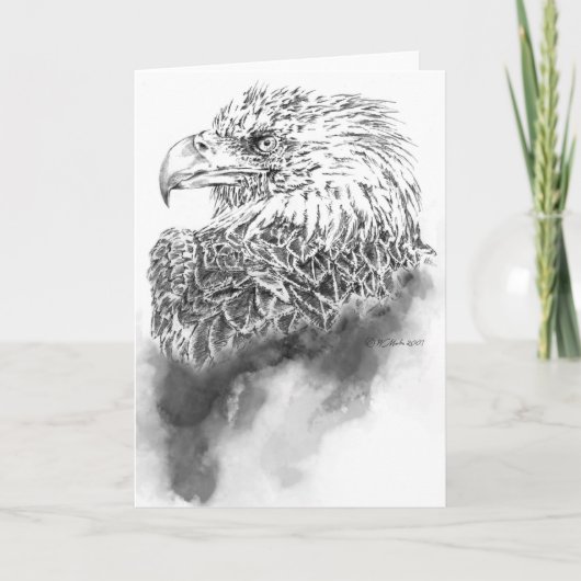 Eagle-Illustrations-Gruß-Karte Karte (Vorderseite)