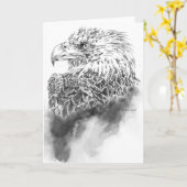 Eagle-Illustrations-Gruß-Karte Karte (Gelbe Blume)