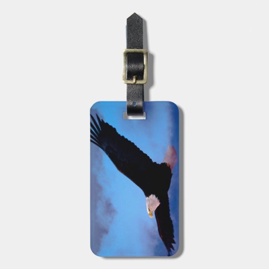 Eagle im Flug Gepäckanhänger (Vorderseite vertikal)