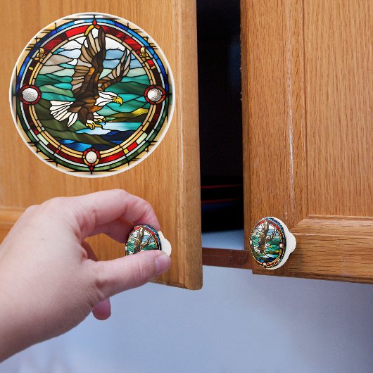 Eagle-Imitate aus festem Glas Keramikknauf