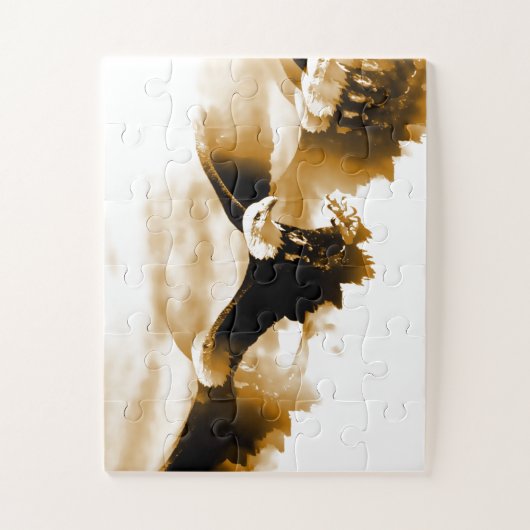 Eagle in der Flugkunst Puzzle (Vertikal)