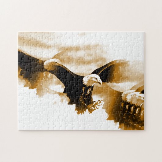 Eagle in der Flugkunst Puzzle (Horizontal)