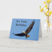Eagle In Flight Birthday Greeting Card Karte (Gelbe Blume)
