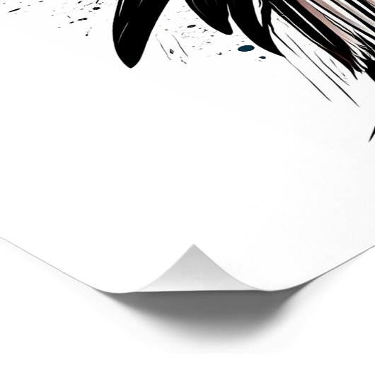 Eagle in the mountain poster (Ecke)