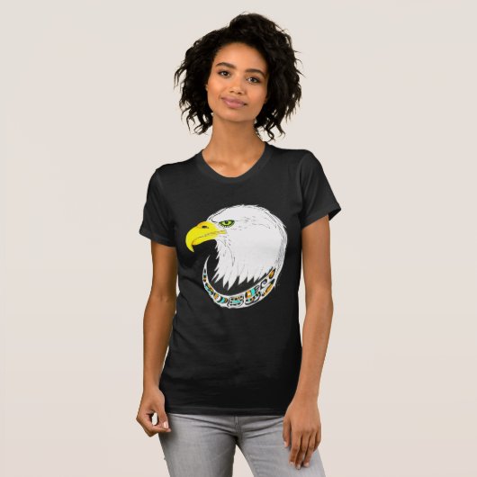 Eagle Ink Zeichnend T-Shirt (Vorne ganz)