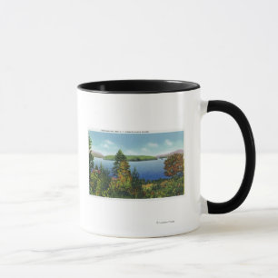 Eagle-Insel und niedrigere Saranac See-Ansicht Tasse