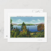 Eagle Island und Lower Saranac Lake View Postkarte (Vorne/Hinten)