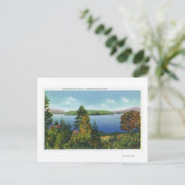 Eagle Island und Lower Saranac Lake View Postkarte (Stehend Vorderseite)