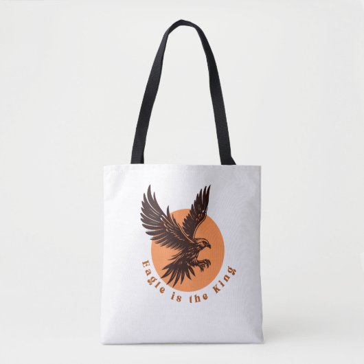 Eagle ist der König Tote Beutel - Bold Eagle Graph Tasche (Vorderseite)