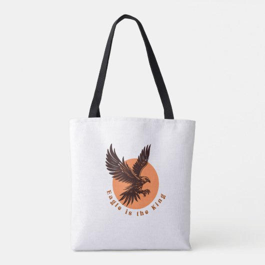Eagle ist der König Tote Beutel - Bold Eagle Graph Tasche (Rückseite)
