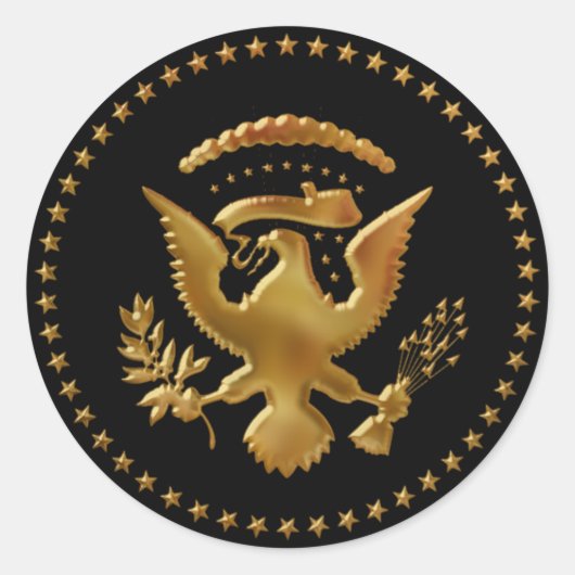 Eagle ist… gelandet runder aufkleber (Vorderseite)