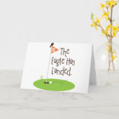 Eagle ist, Golf-Szene gelandet Karte (Gelbe Blume)