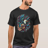 Eagle Jammin auf Gitarre T-Shirt (Vorderseite)