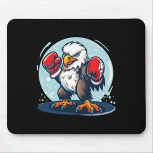 Eagle kämpft mit Boxhandschuhen für ein Cooles Aus Mousepad