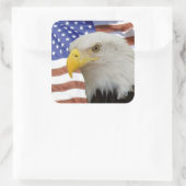 Eagle-Kennzeichnung Quadratischer Aufkleber (Tasche)