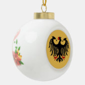 Eagle Keramik Kugel-Ornament (Links)