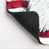 Eagle-Kopf mit Flagge Mousepad (Ecke)