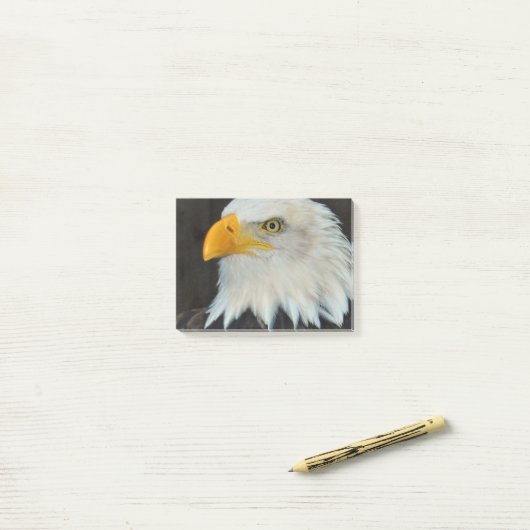 Eagle-Kopf Post-it Klebezettel (Auf Schreibtisch)