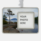 Eagle Lake at Acadia Nationalpark Rahmen-Ornament Silber (Vorderseite)