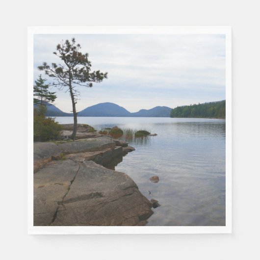 Eagle Lake at Acadia Nationalpark Serviette (Vorderseite)