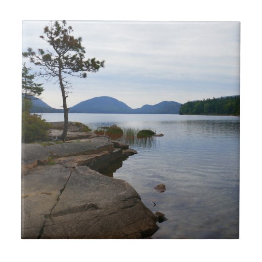 Eagle Lake im Acadia National Park Fliese (Vorderseite)
