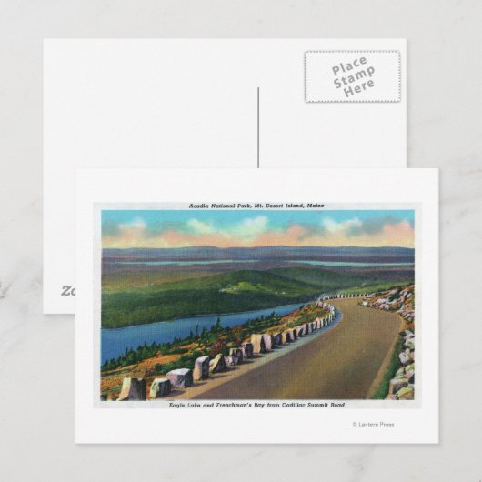 Eagle Lake Postkarte (Vorne/Hinten)