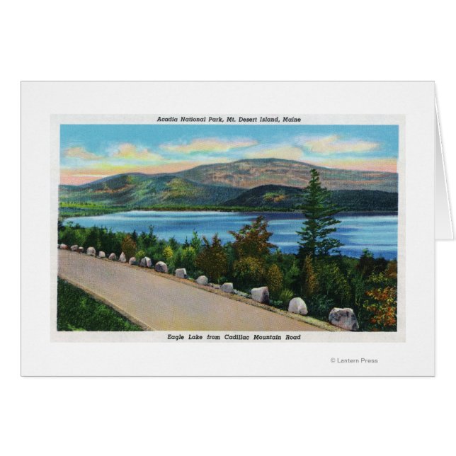 Eagle Lake View von Cadillac Mt Road (Vorderseite (Horizontal))