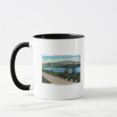 Eagle Lake View von Cadillac Mt Road Tasse (Links)