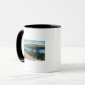 Eagle Lake View von Cadillac Mt Road Tasse (Vorderseite Links)