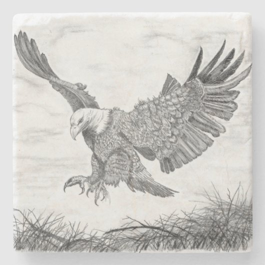 Eagle Landing Steinuntersetzer (Vorderseite)