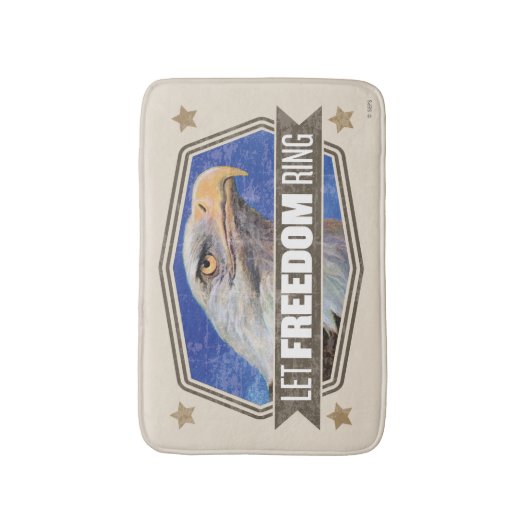 Eagle-Lass-Freiheitsring Badematte (Vorderseite Vertikal)