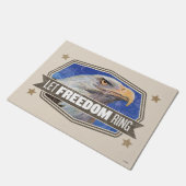 Eagle-Lass-Freiheitsring Fußmatte (Schrägansicht)