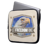 Eagle-Lass-Freiheitsring Laptopschutzhülle (Vorderseite Links)