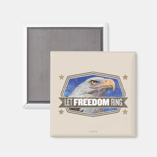 Eagle-Lass-Freiheitsring Magnet (Vorderseite/Rückseite)