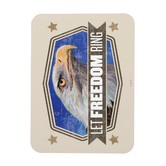 Eagle-Lass-Freiheitsring Magnet (Vertikal)