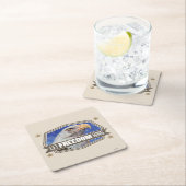 Eagle-Lass-Freiheitsring Rechteckiger Pappuntersetzer (Vor Ort)