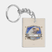 Eagle-Lass-Freiheitsring Schlüsselanhänger (Vorderseite links)