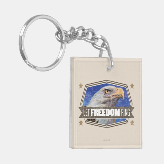 Eagle-Lass-Freiheitsring Schlüsselanhänger (Vorderseite links)