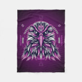 Eagle Lila Geometric Fleecedecke (Vorderseite)