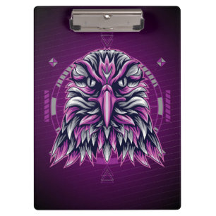 Eagle Lila Geometric Klemmbrett