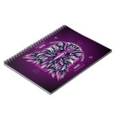 Eagle Lila Geometric Notizblock (Linke Seite)