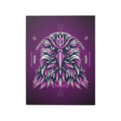 Eagle Lila Geometric Notizblock (Rotiert)