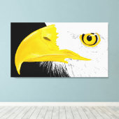 Eagle Line Art Leinwanddruck (Insitu (Holzboden))