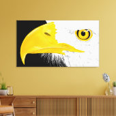 Eagle Line Art Leinwanddruck (Insitu (Wohnzimmer))