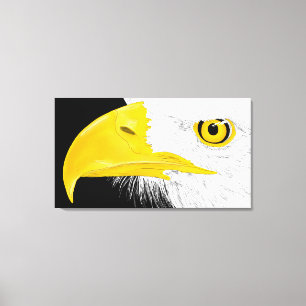 Eagle Line Art Leinwanddruck