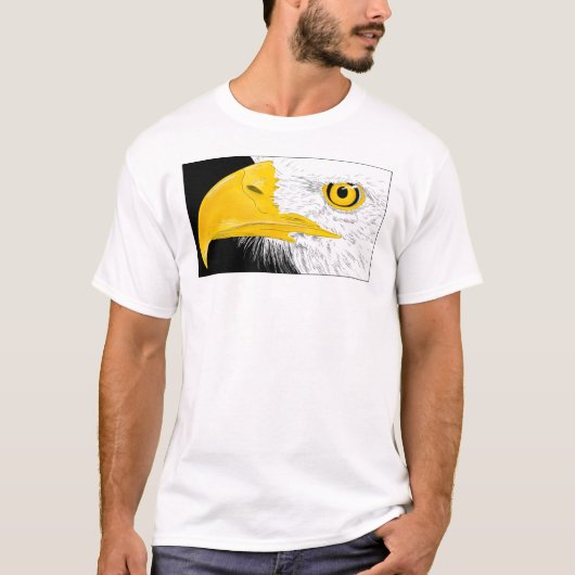 Eagle Line Art T-Shirt (Vorderseite)