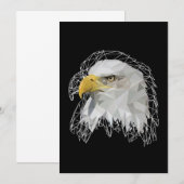 Eagle Lowpoly Dankeskarte (Vorne/Hinten)
