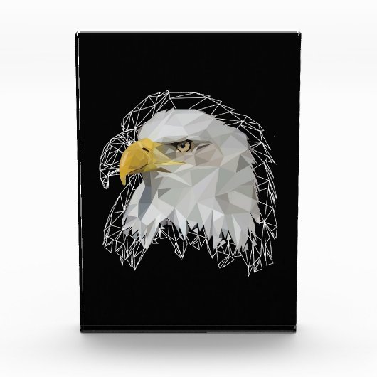 Eagle Lowpoly Fotoblock (Vorderseite)