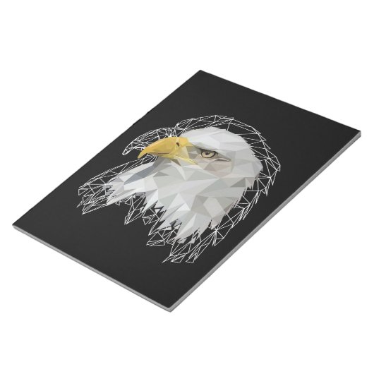 Eagle Lowpoly Notizblock (angewinkelt)